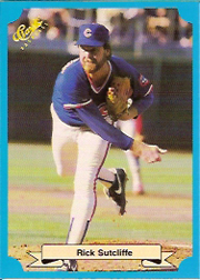 1988 Classic Blue Baseball Cards       224     Rick Sutcliffe